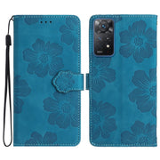 Custodia per cellulare in pelle con motivo floreale in rilievo, For Xiaomi Redmi Note 11 Pro 5G Global, For Xiaomi Redmi Note 11 4G Global / Note 11S, For Xiaomi Redmi Note 12 5G, For Xiaomi Redmi Note 12 Pro 5G