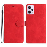 Custodia per cellulare in pelle con motivo floreale in rilievo, For Xiaomi Redmi Note 12 5G, For Xiaomi Redmi Note 12 Pro 5G, For Xiaomi Redmi Note 12S