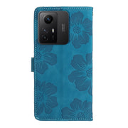 Custodia per cellulare in pelle con motivo floreale in rilievo, For Xiaomi Redmi Note 12S