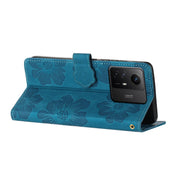Custodia per cellulare in pelle con motivo floreale in rilievo, For Xiaomi Redmi Note 12S