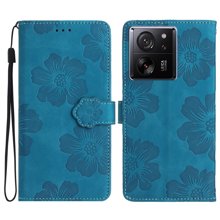 Custodia portafoglio in pelle con motivo floreale per Xiaomi