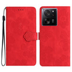 Custodia portafoglio in pelle con motivo floreale per Xiaomi