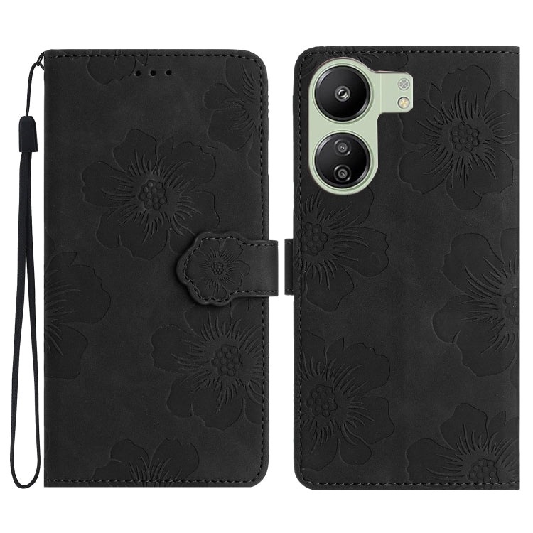 Custodia portafoglio in pelle con motivo floreale per Xiaomi