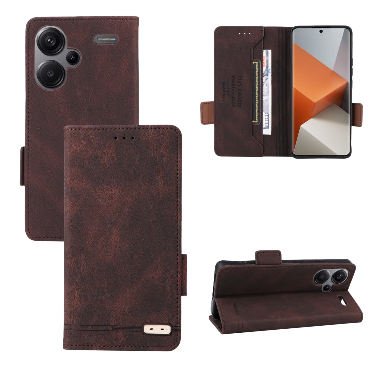 Custodia per telefono in pelle con chiusura magnetica, For Xiaomi Redmi Note 13 Pro+ 5G, For Xiaomi Redmi Note 13 Pro 5G, For Xiaomi Redmi 12 4G Foreign / 5G, For Xiaomi Redmi 12 4G