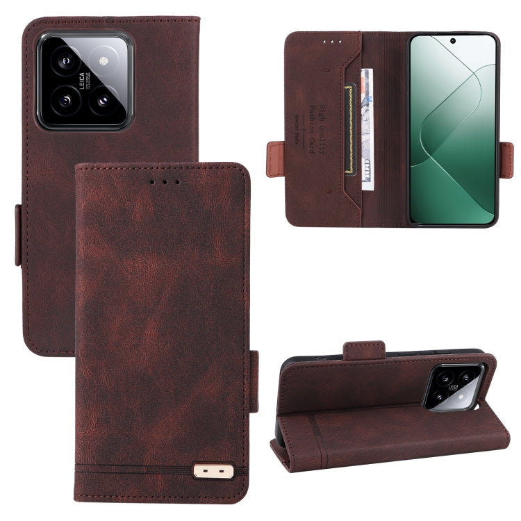 Custodia per telefono in pelle con chiusura magnetica, For Xiaomi 14, For Xiaomi Redmi Note 13 5G, For Xiaomi Redmi Note 13 4G, For Xiaomi Redmi 13C