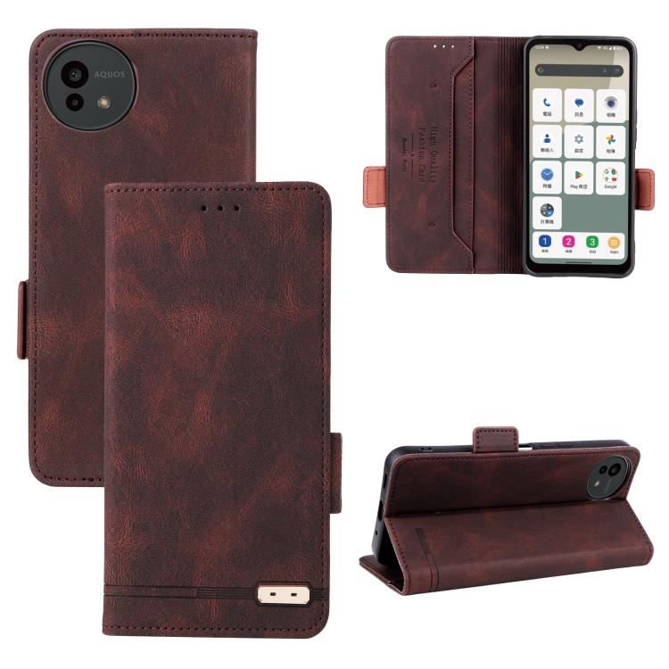 Custodia per telefono in pelle con chiusura magnetica, For Sharp Aquos R11, For Sharp Aquos wish5, For Sharp Aquos Sense9, For Sharp Aquos R9 Pro