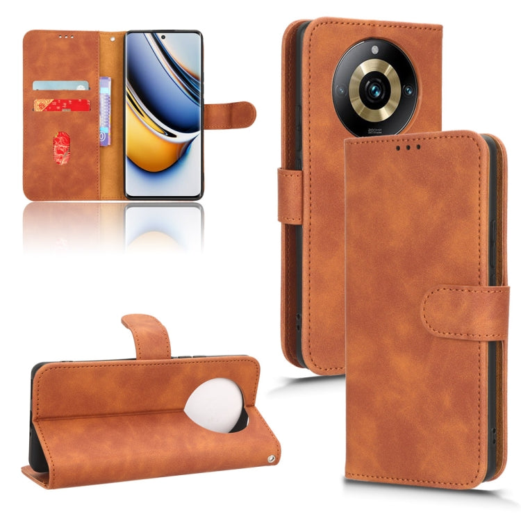 Custodia per telefono in pelle con vibrazione magnetica Skin Feel, For Realme 11 5G / 11X 5G, For Realme C53 4G, For Realme 11, For Realme 11 Pro / 11 Pro+