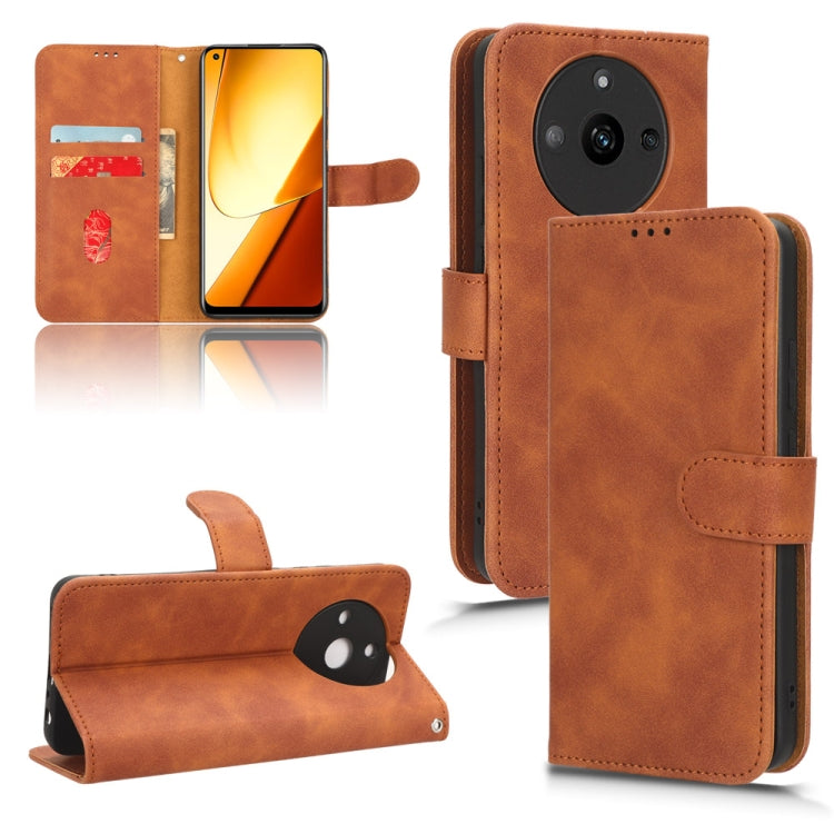 Custodia per telefono in pelle con vibrazione magnetica Skin Feel, For Realme 11 5G / 11X 5G, For Realme C53 4G, For Realme 11, For Realme 11 Pro / 11 Pro+
