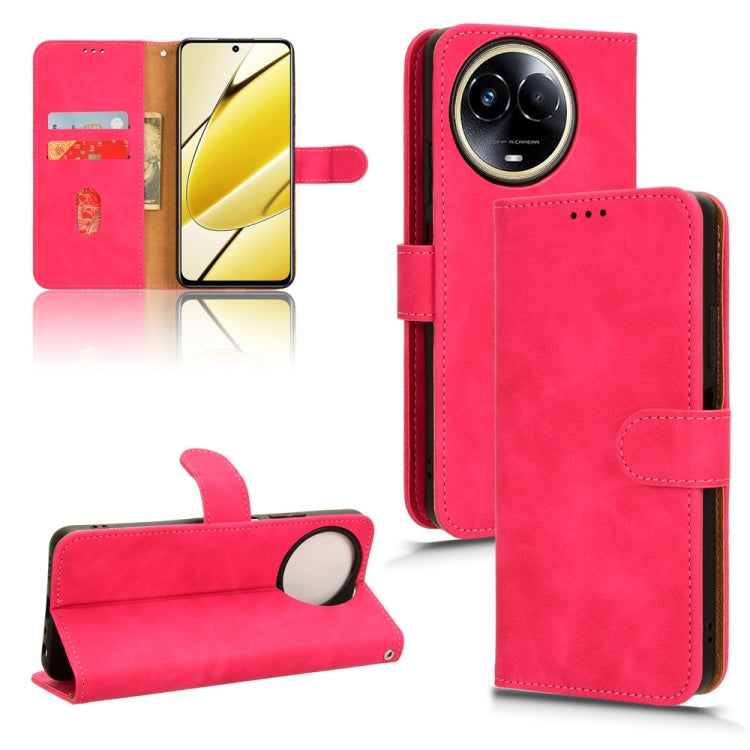 Custodia per telefono in pelle con vibrazione magnetica Skin Feel, For Realme 11 5G / 11X 5G, For Realme C53 4G, For Realme 11, For Realme 11 Pro / 11 Pro+
