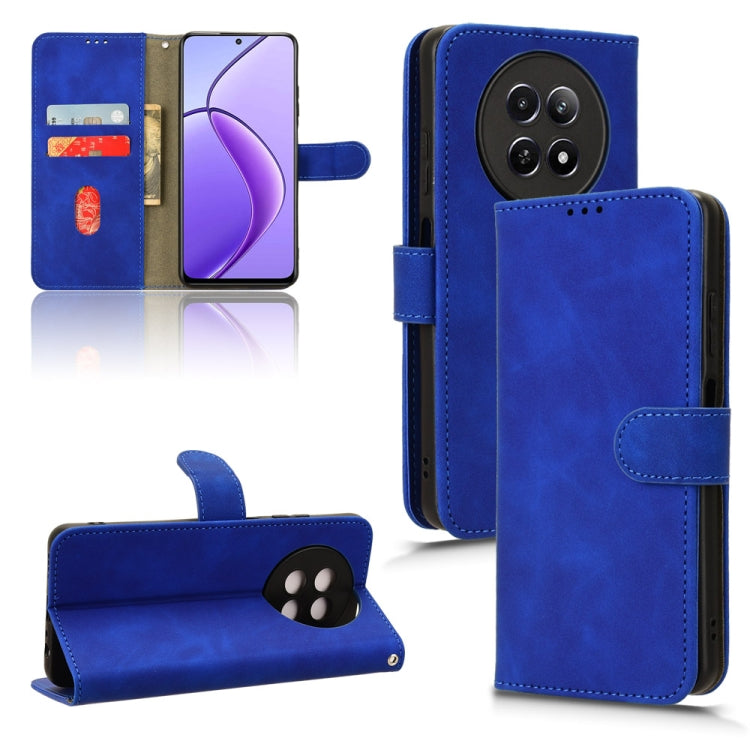 Custodia per telefono in pelle con vibrazione magnetica Skin Feel, For Realme 12 5G, For Realme 12+, For Realme 12 Pro / 12 Pro+, For Realme C67 4G
