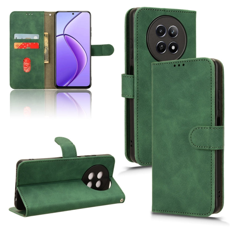 Custodia per telefono in pelle con vibrazione magnetica Skin Feel, For Realme 12 5G, For Realme 12+, For Realme 12 Pro / 12 Pro+, For Realme C67 4G