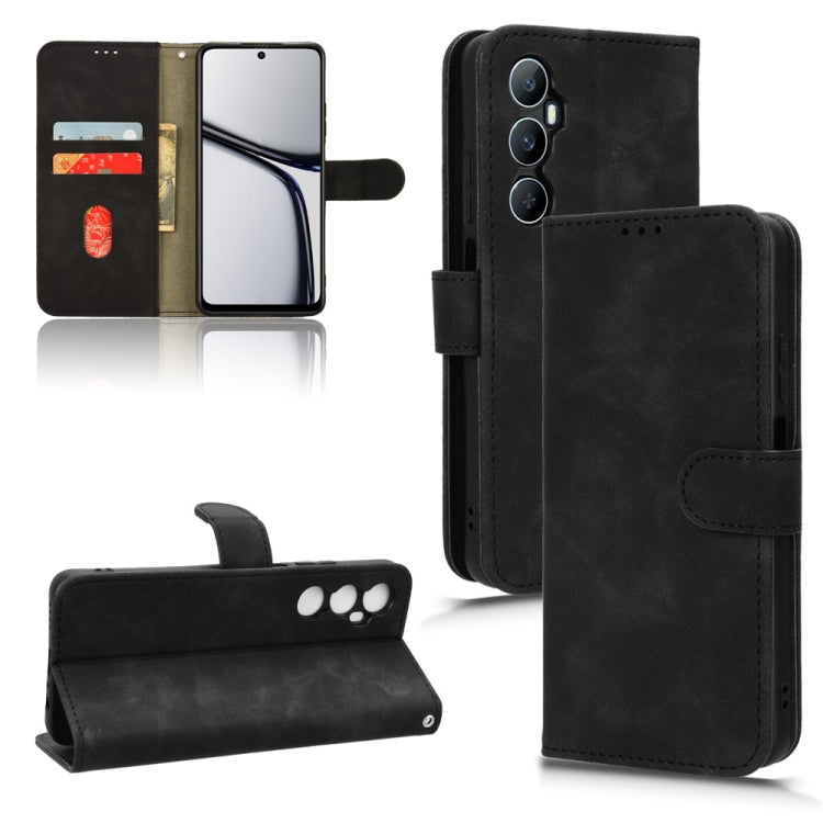 Custodia per telefono in pelle con vibrazione magnetica Skin Feel, For Realme C65 4G