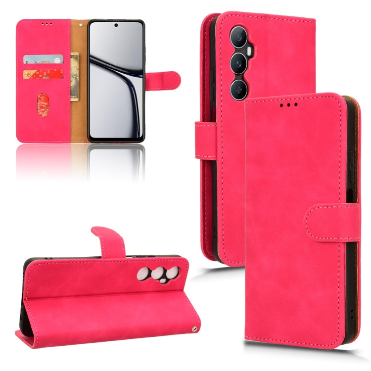 Custodia per telefono in pelle con vibrazione magnetica Skin Feel, For Realme C65 4G