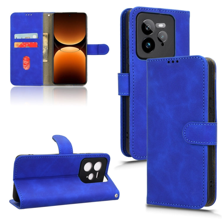 Custodia per telefono in pelle con vibrazione magnetica Skin Feel, For Realme P3 Pro 5G, For Realme 14 Pro 5G, For Realme C75 4G, For Realme GT 7 Pro