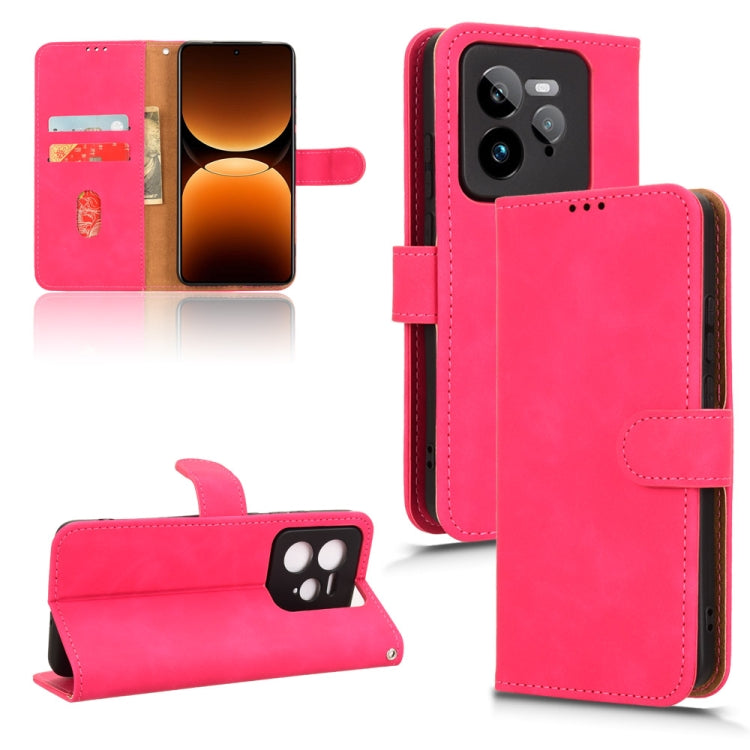 Custodia per telefono in pelle con vibrazione magnetica Skin Feel, For Realme P3 Pro 5G, For Realme 14 Pro 5G, For Realme C75 4G, For Realme GT 7 Pro