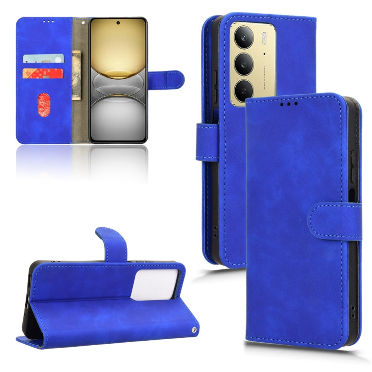 Custodia per telefono in pelle con vibrazione magnetica Skin Feel, For Realme P3 Pro 5G, For Realme 14 Pro 5G, For Realme C75 4G, For Realme GT 7 Pro