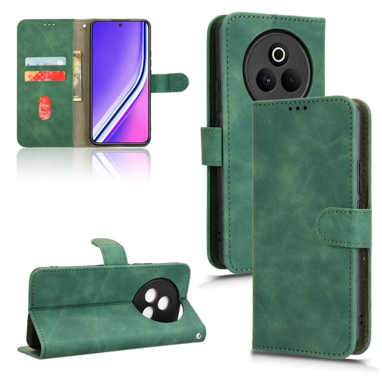 Custodia per telefono in pelle con vibrazione magnetica Skin Feel, For Realme P3 Pro 5G, For Realme 14 Pro 5G, For Realme C75 4G, For Realme GT 7 Pro