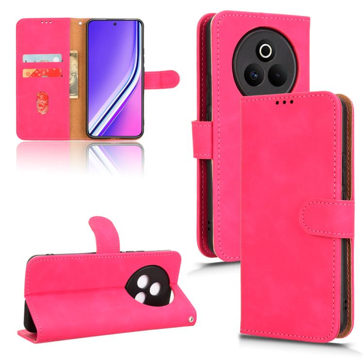 Custodia per telefono in pelle con vibrazione magnetica Skin Feel, For Realme P3 Pro 5G, For Realme 14 Pro 5G, For Realme C75 4G, For Realme GT 7 Pro