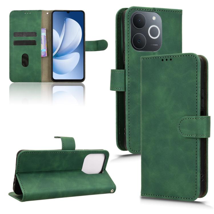 Custodia per telefono in pelle con vibrazione magnetica Skin Feel, For Realme 15 SEA, For Realme C71 4G, For Realme 14 5G, For Realme P3 5G