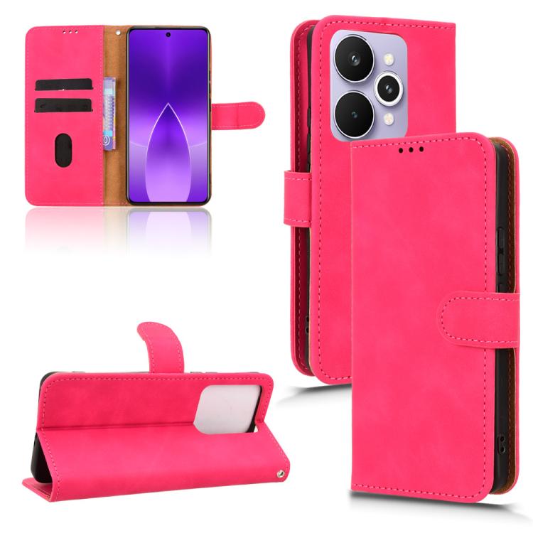 Custodia per telefono in pelle con vibrazione magnetica Skin Feel, For Realme 15 SEA, For Realme C71 4G, For Realme 14 5G, For Realme P3 5G