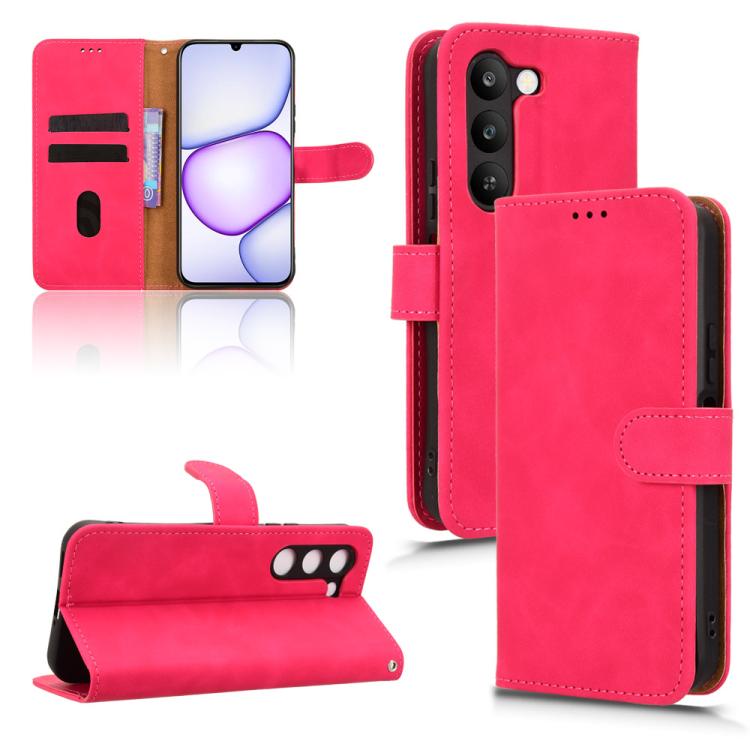 Custodia per telefono in pelle con vibrazione magnetica Skin Feel, For Realme 16T 5G Global, For Realme C100 4G, For Realme Note 80 4G, For Realme C83 5G