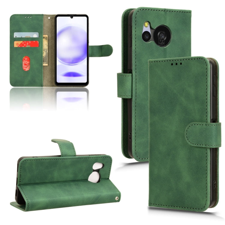 Custodia per telefono in pelle con vibrazione magnetica Skin Feel, For Sharp Aquos Sense9, For Sharp Aquos R9, For Sharp Aquos Sense8, For Sharp Aquos Wish 3
