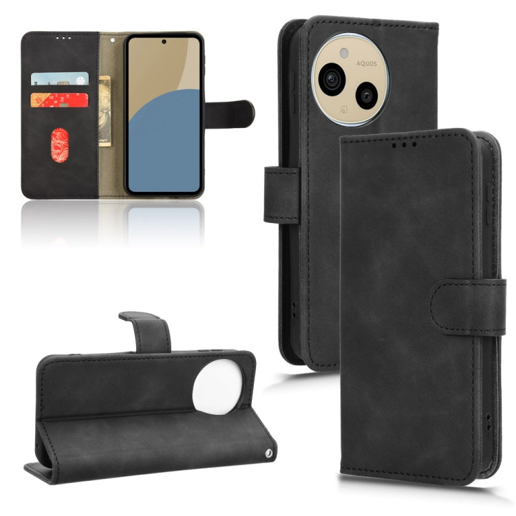 Custodia per telefono in pelle con vibrazione magnetica Skin Feel, For Sharp Aquos Sense9, For Sharp Aquos R9, For Sharp Aquos Sense8, For Sharp Aquos Wish 3