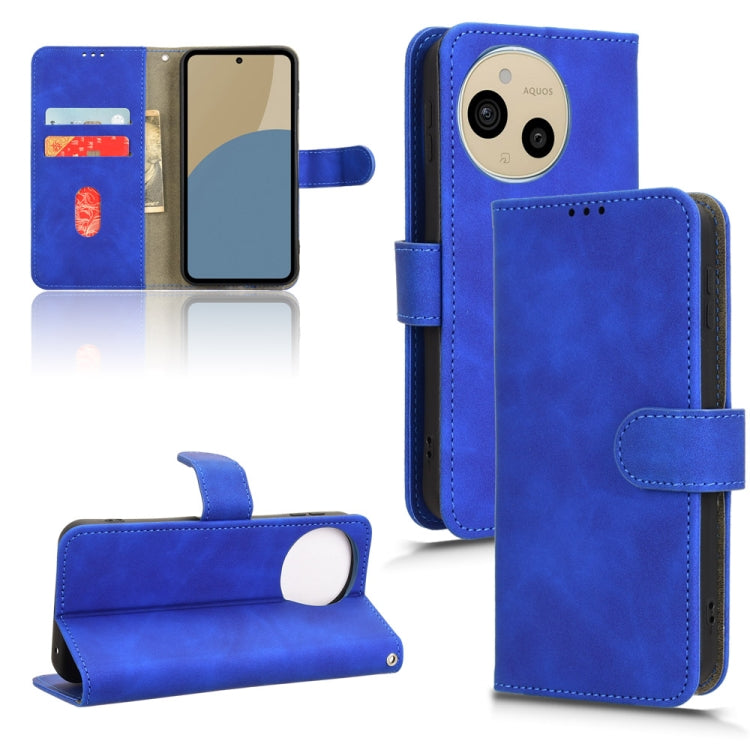 Custodia per telefono in pelle con vibrazione magnetica Skin Feel, For Sharp Aquos Sense9, For Sharp Aquos R9, For Sharp Aquos Sense8, For Sharp Aquos Wish 3