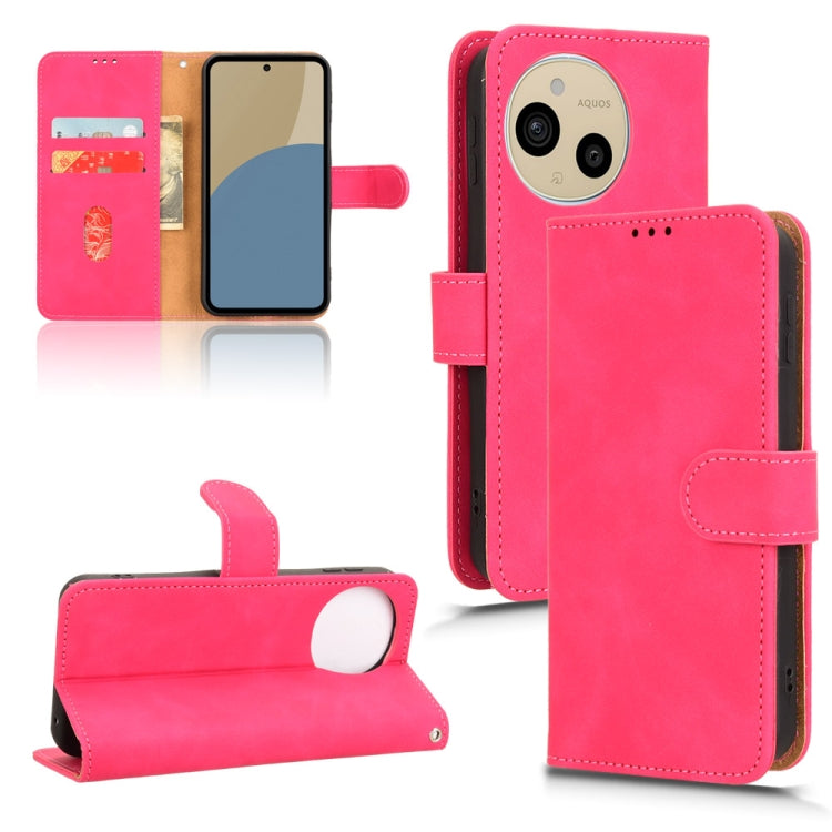 Custodia per telefono in pelle con vibrazione magnetica Skin Feel, For Sharp Aquos Sense9, For Sharp Aquos R9, For Sharp Aquos Sense8, For Sharp Aquos Wish 3