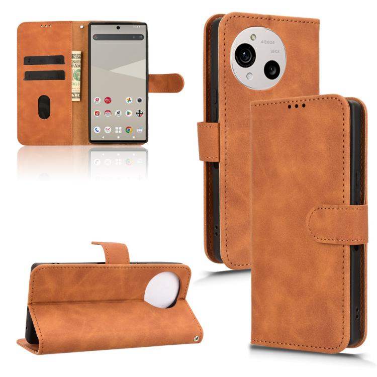 Custodia per telefono in pelle con vibrazione magnetica Skin Feel, For Sharp Aquos wish6, For Sharp Aquos R11, For Sharp Aquos R10, For Sharp Aquos wish5