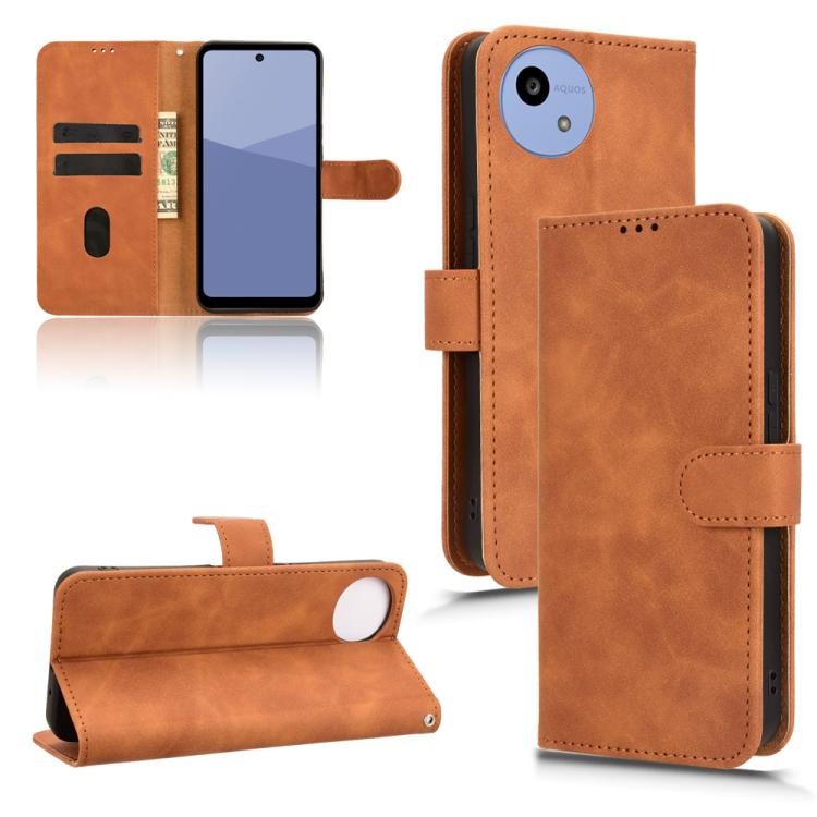 Custodia per telefono in pelle con vibrazione magnetica Skin Feel, For Sharp Aquos wish6, For Sharp Aquos R11, For Sharp Aquos R10, For Sharp Aquos wish5