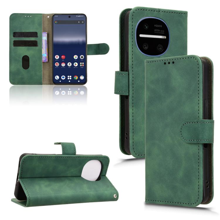 Custodia per telefono in pelle con vibrazione magnetica Skin Feel, For Sharp Aquos wish6, For Sharp Aquos R11, For Sharp Aquos R10, For Sharp Aquos wish5