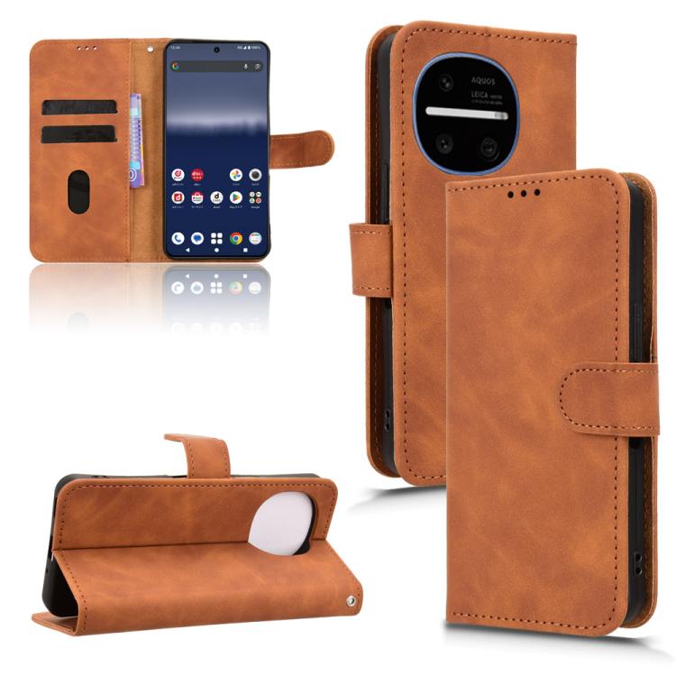 Custodia per telefono in pelle con vibrazione magnetica Skin Feel, For Sharp Aquos wish6, For Sharp Aquos R11, For Sharp Aquos R10, For Sharp Aquos wish5