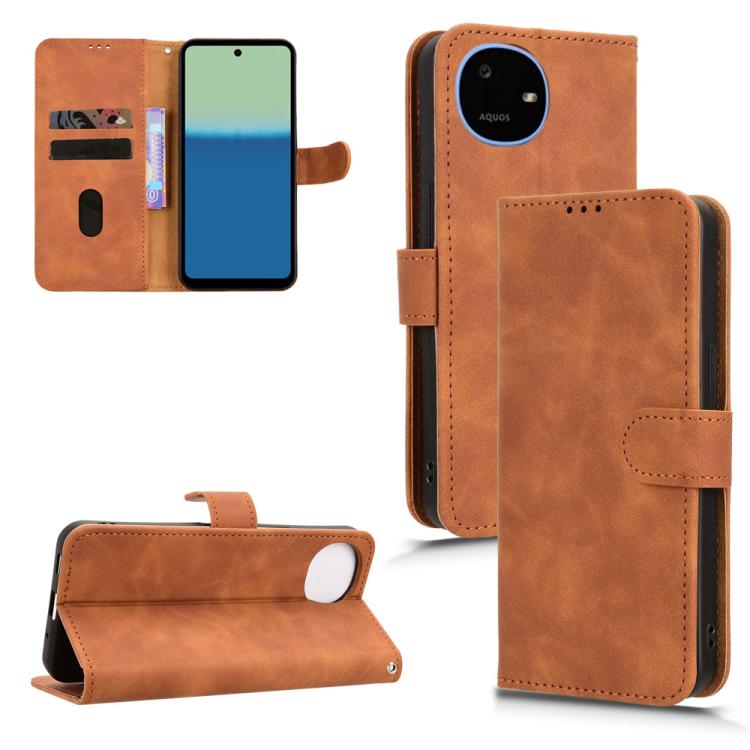 Custodia per telefono in pelle con vibrazione magnetica Skin Feel, For Sharp Aquos wish6, For Sharp Aquos R11, For Sharp Aquos R10, For Sharp Aquos wish5