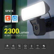 ESCAM QF615 2MP IP66 Telecamera IP WiFi impermeabile e proiettore, supporto visione notturna / rilevamento movimento PIR / audio bidirezionale, QF615