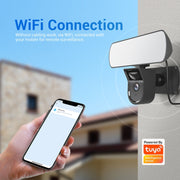 ESCAM QF615 2MP IP66 Telecamera IP WiFi impermeabile e proiettore, supporto visione notturna / rilevamento movimento PIR / audio bidirezionale, QF615