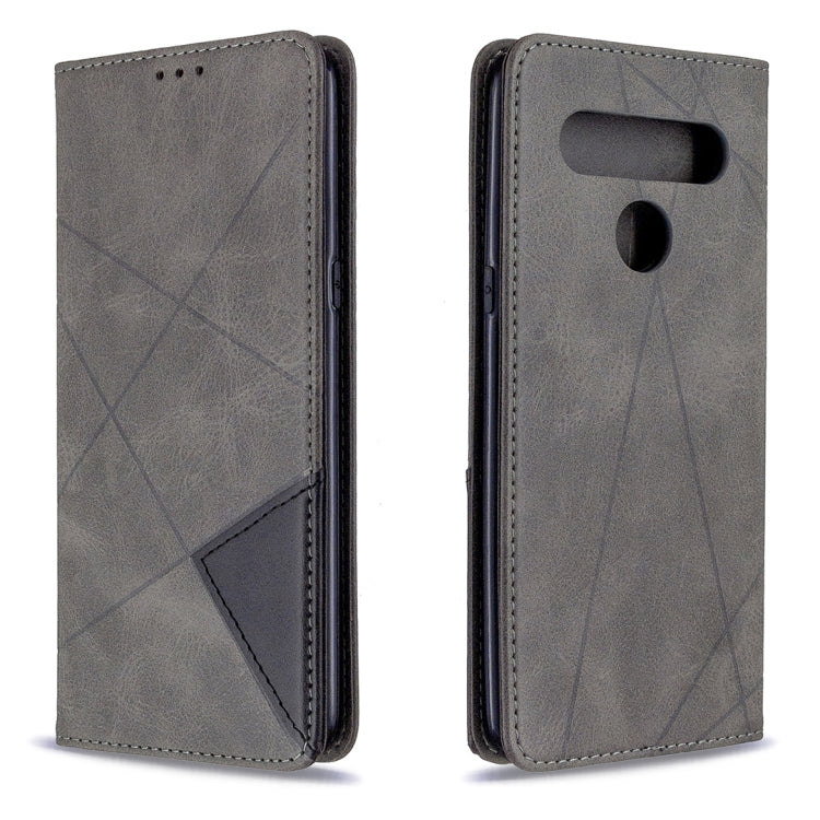 Custodia in pelle magnetica a vibrazione orizzontale con struttura a rombo con supporto, slot per carte e portafoglio, For LG K61, For Nokia 1.3
