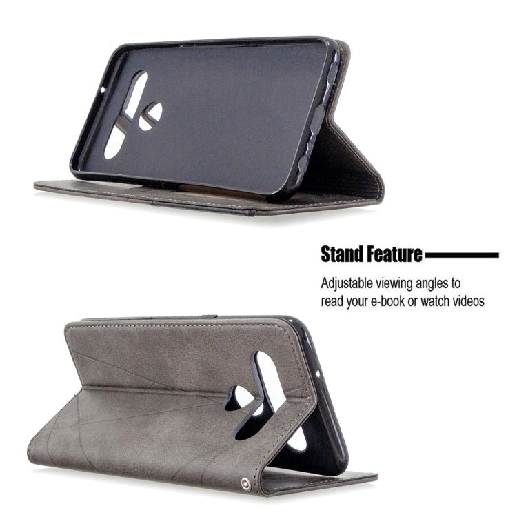 Custodia in pelle magnetica a vibrazione orizzontale con struttura a rombo con supporto, slot per carte e portafoglio, For LG K61, For Nokia 1.3