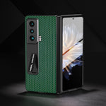 ABEEL Custodia per telefono serie Luxury integrata in vera pelle con supporto, For Honor Magic Vs