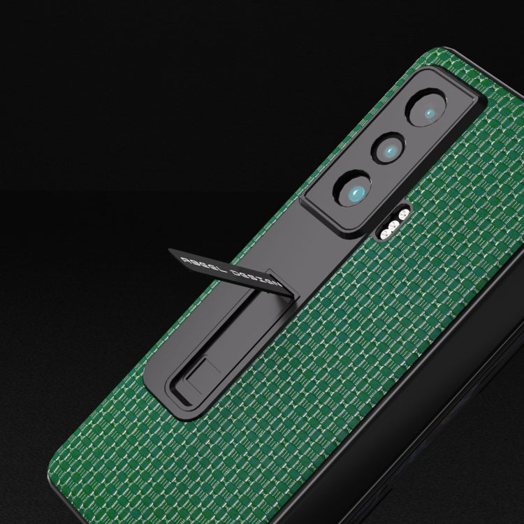 ABEEL Custodia per telefono serie Luxury integrata in vera pelle con supporto, For Honor Magic Vs