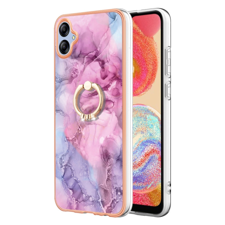 Custodia TPU marmo con anello per Samsung Galaxy A15 5G