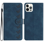 Custodia in pelle goffrata per iPhone 13 e 14 Pro Max