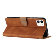 Custodia in pelle goffrata per iPhone 12 e 11