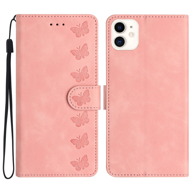 Custodia in pelle goffrata per iPhone 12 mini e 11