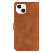 Custodia in pelle goffrata per iPhone 15 e 14