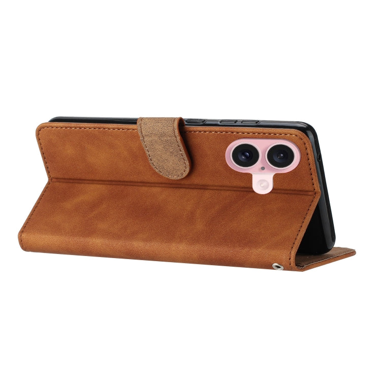 Custodia in pelle goffrata per iPhone 15 e 16