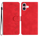 Custodia in pelle goffrata per iPhone 16