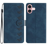 Custodia in pelle goffrata per iPhone 16