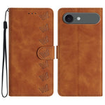 Custodia in pelle goffrata per iPhone 16