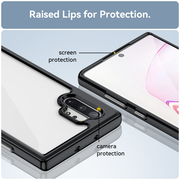 Custodia per telefono in acrilico + TPU serie colorata, For Samsung Galaxy Note10+ 5G, For Samsung Galaxy Note10, For Samsung Galaxy Note10+